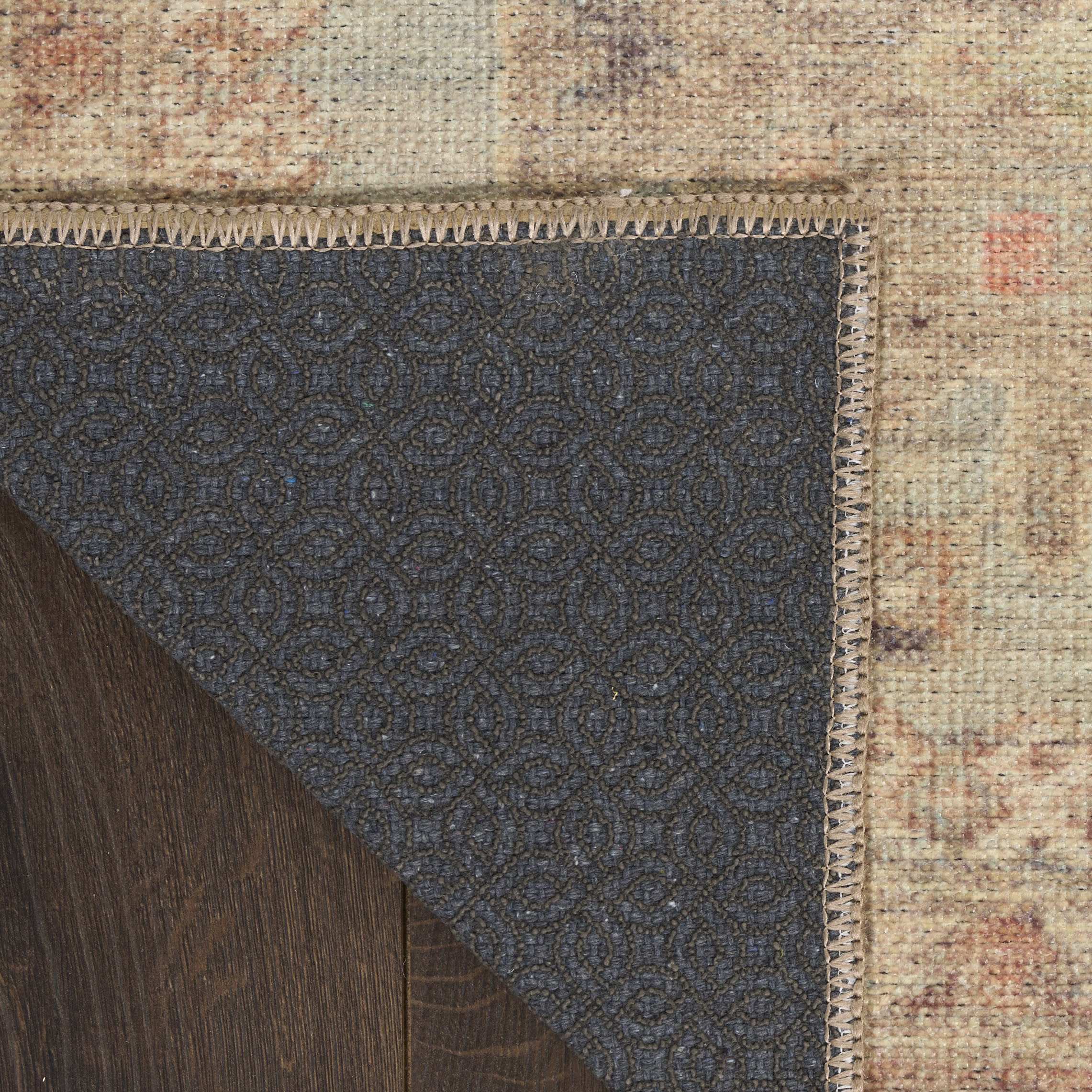 Nourison Vintage Washables 5'3" x 7'3" Sage Multicolor Vintage Indoor Rug