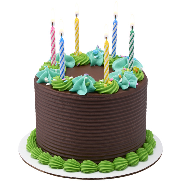 Primary Glitter Smooth & Spiral Candles