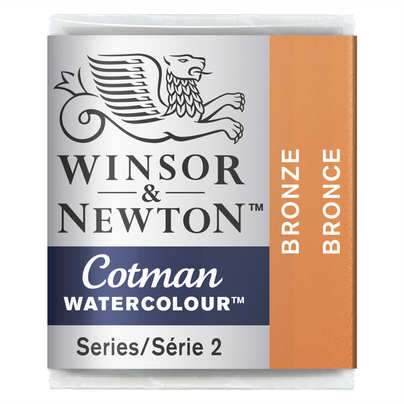 Cotman Watercolor Paint, Half Pan, Bronze