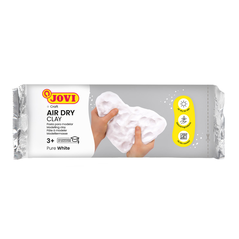 Air Dry Clay, White, 1.1lb Bar