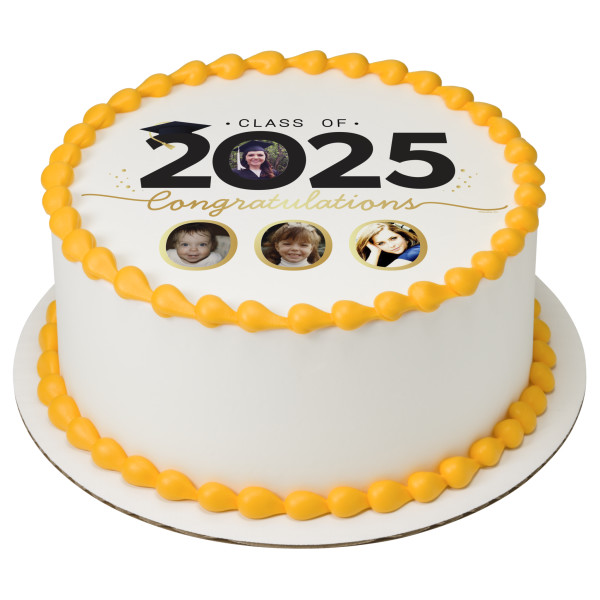 2025 Graduate Multi-Photo PhotoCake® Edible Image® Frame