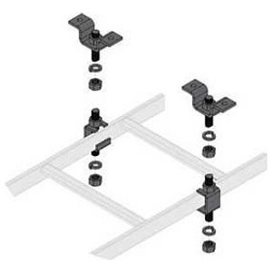 Cable Tray Fitting, Ladder Ceiling Kit, Steel, 5/8 in, 1 in. H, 6 per Package pk, 6 per Package