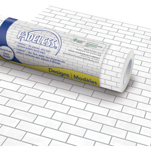Design Roll, 48" x 12', Subway Tile, 4 Rolls