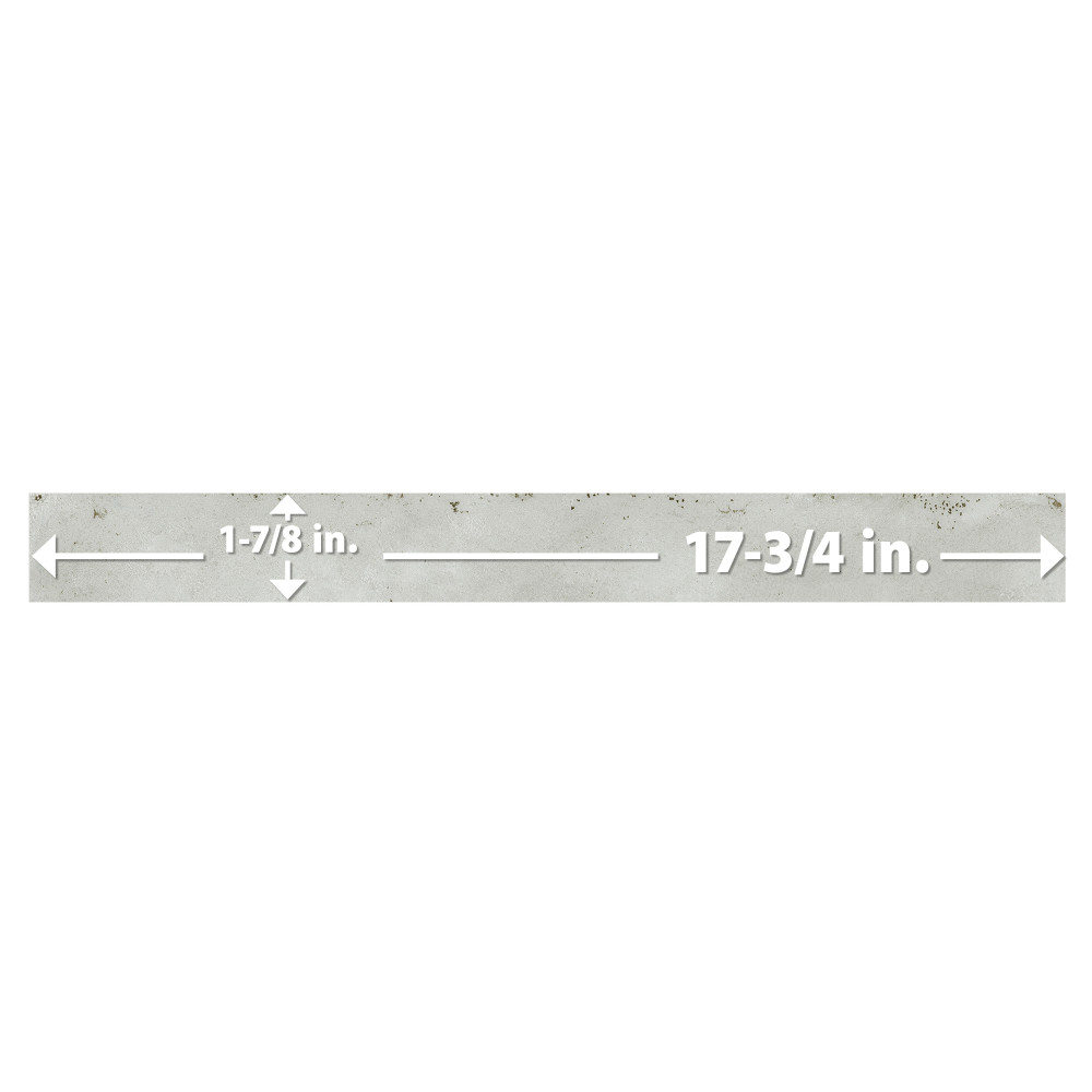 Scottsdale Light Grey 1-7/8 in. x 17-3/4 in. Porcelain Floor and Wall Tile