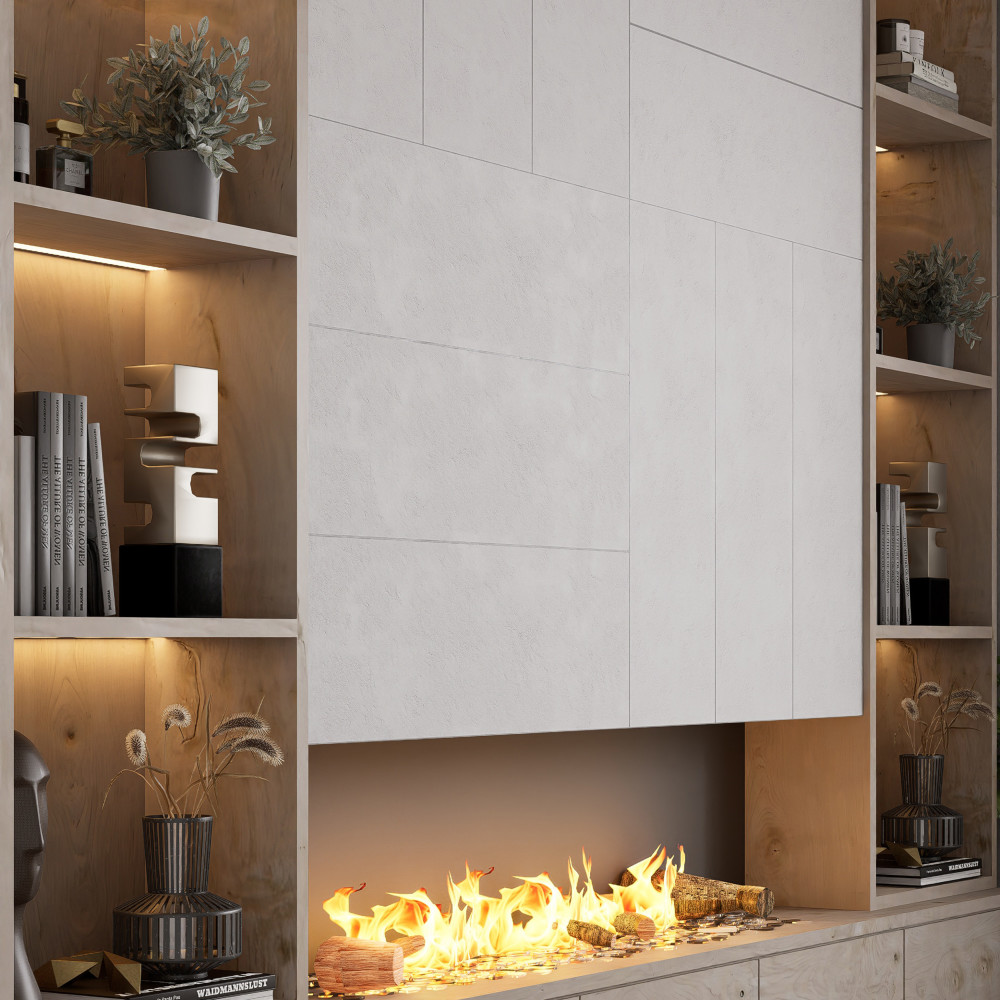 Sample – Lumiere Toile Blanco Ceramic Wall Tile