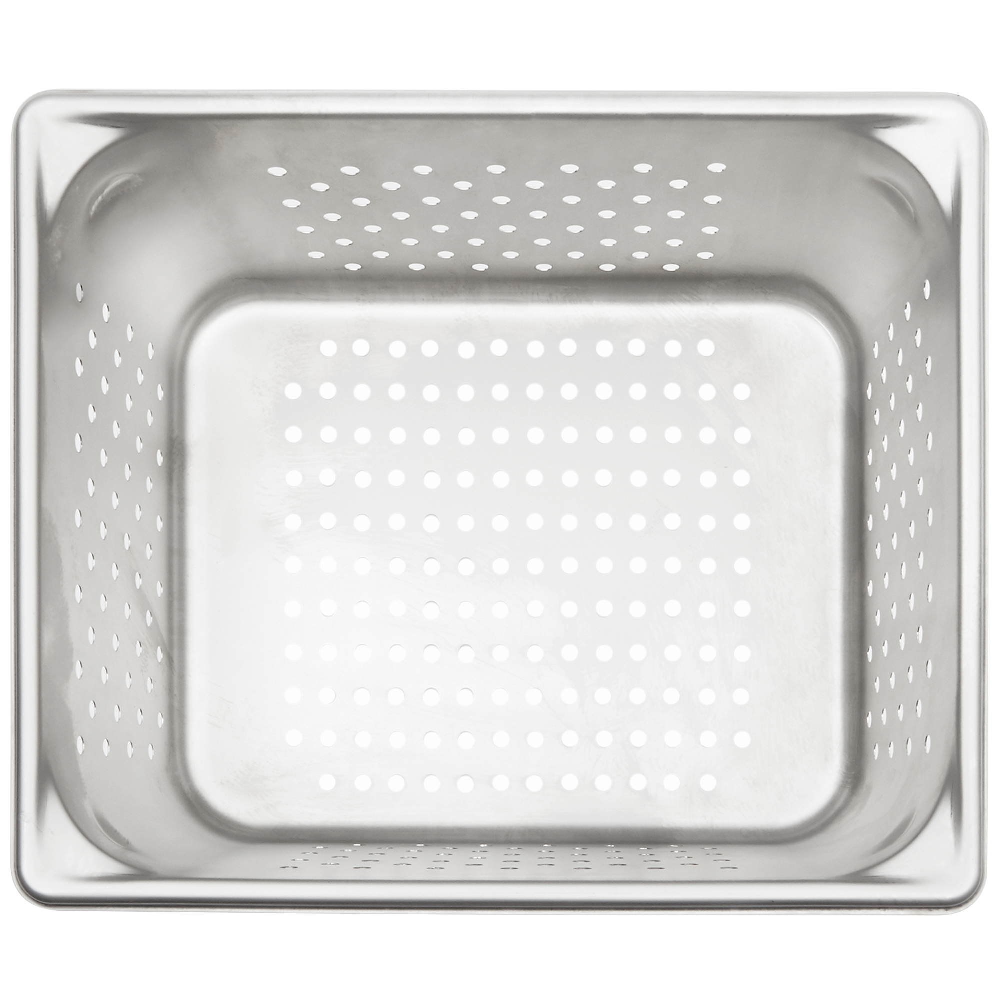 Half-size 6-inch-deep Super Pan V® perforated stainless steel steam ...