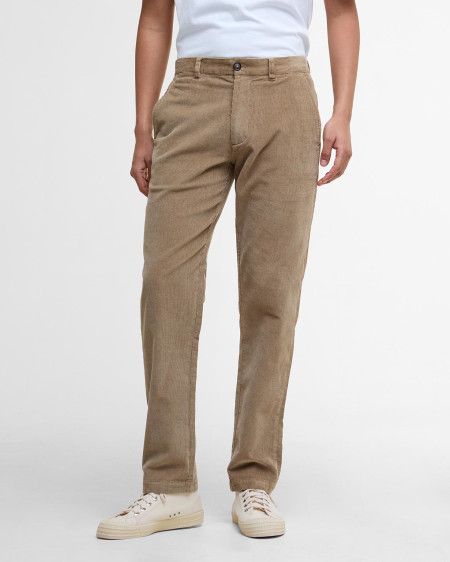 Pantaloni in velluto stretch a coste sottili dalla vestibilità leggermente aderente
