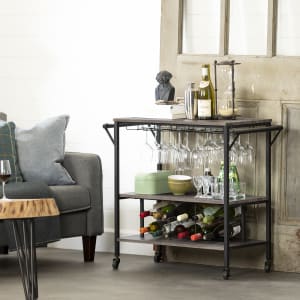 Munich - Bar Cart with Wine Rack Munich - Bar Cart with Wine Rack