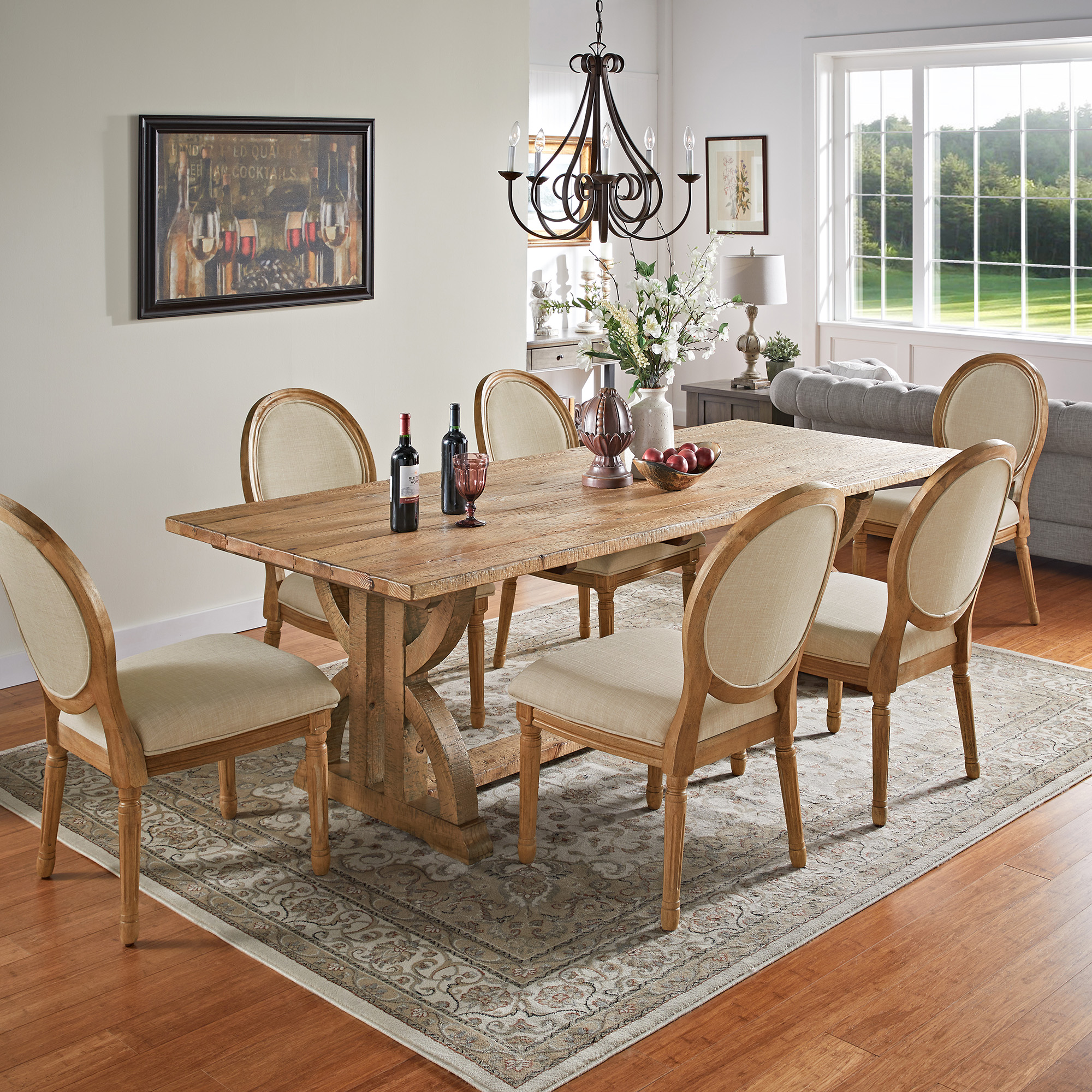6 - Person Reclaimed Wood Dining Set