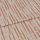 Textile fabric with rust-orange vertical dash pattern (linen-like texture), folded once so one panel overlaps another, displayed as a swatch under soft, even lighting — close-up, neutral background.