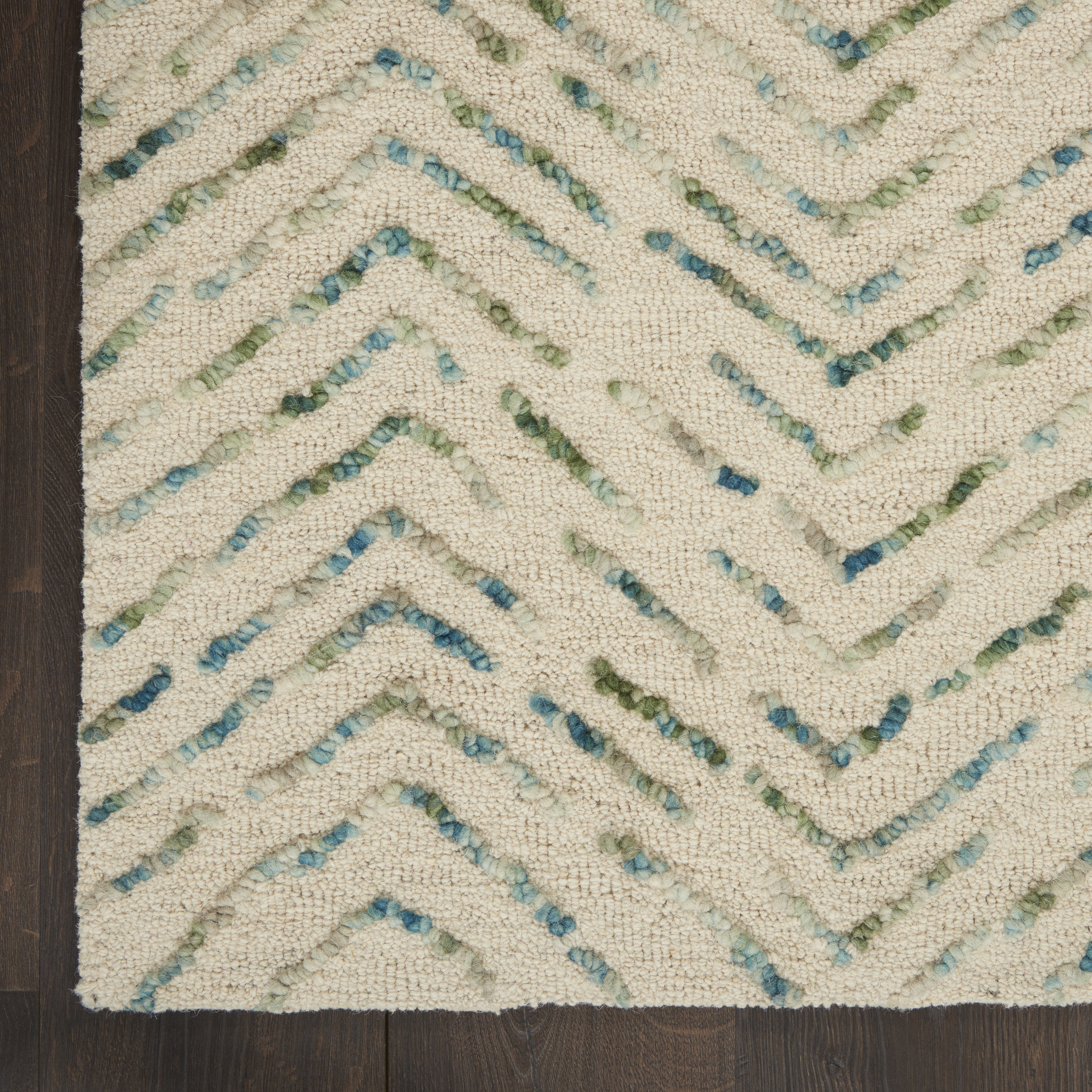 Nourison Colorado 7'9" x 9'9" Ivory Green Modern Indoor Rug