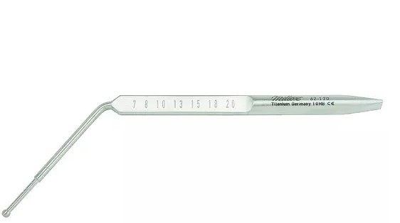 Miltex Implant Depth Gauge with Ball End