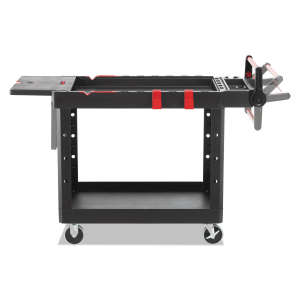 Rubbermaid Commercial, Heavy Duty Adaptable, Medium, Utility Cart, Black