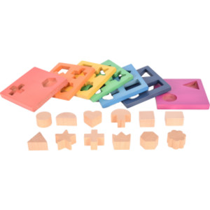 Rainbow Wooden Shape Stacker