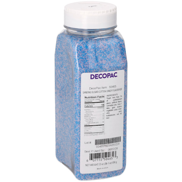 Cotton Candy Flavored - Red 3 Free Sanding Sugar