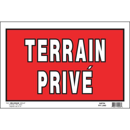 French Private Land Sign (8