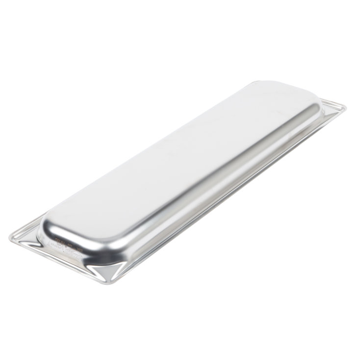 Half-long-size 1 ¼-inch-deep Super Pan V® stainless steel steam table pan