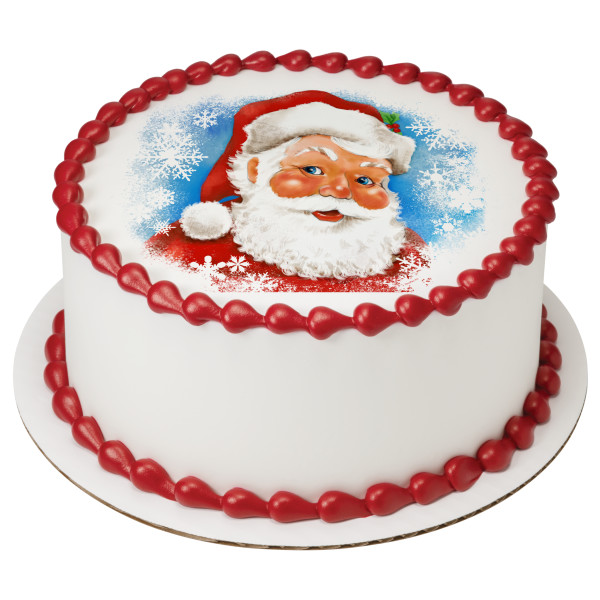 Classic Santa Caucasian PhotoCake® Edible Image®
