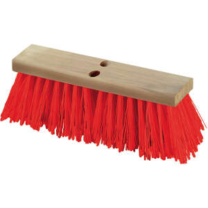 Carlisle, Flo-Pac®, 16in, Heavy Sweep, Polypropylene Bristles, Orange