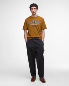 Fort Relaxed Graphic T-Shirt Bronze Brown