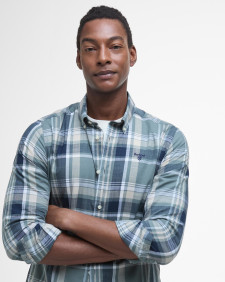 Kidd Tailored Long-Sleeved Shirt Vintage Teal