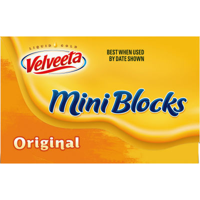 Velveeta Original Cheese Mini Blocks, 3 ct Blocks