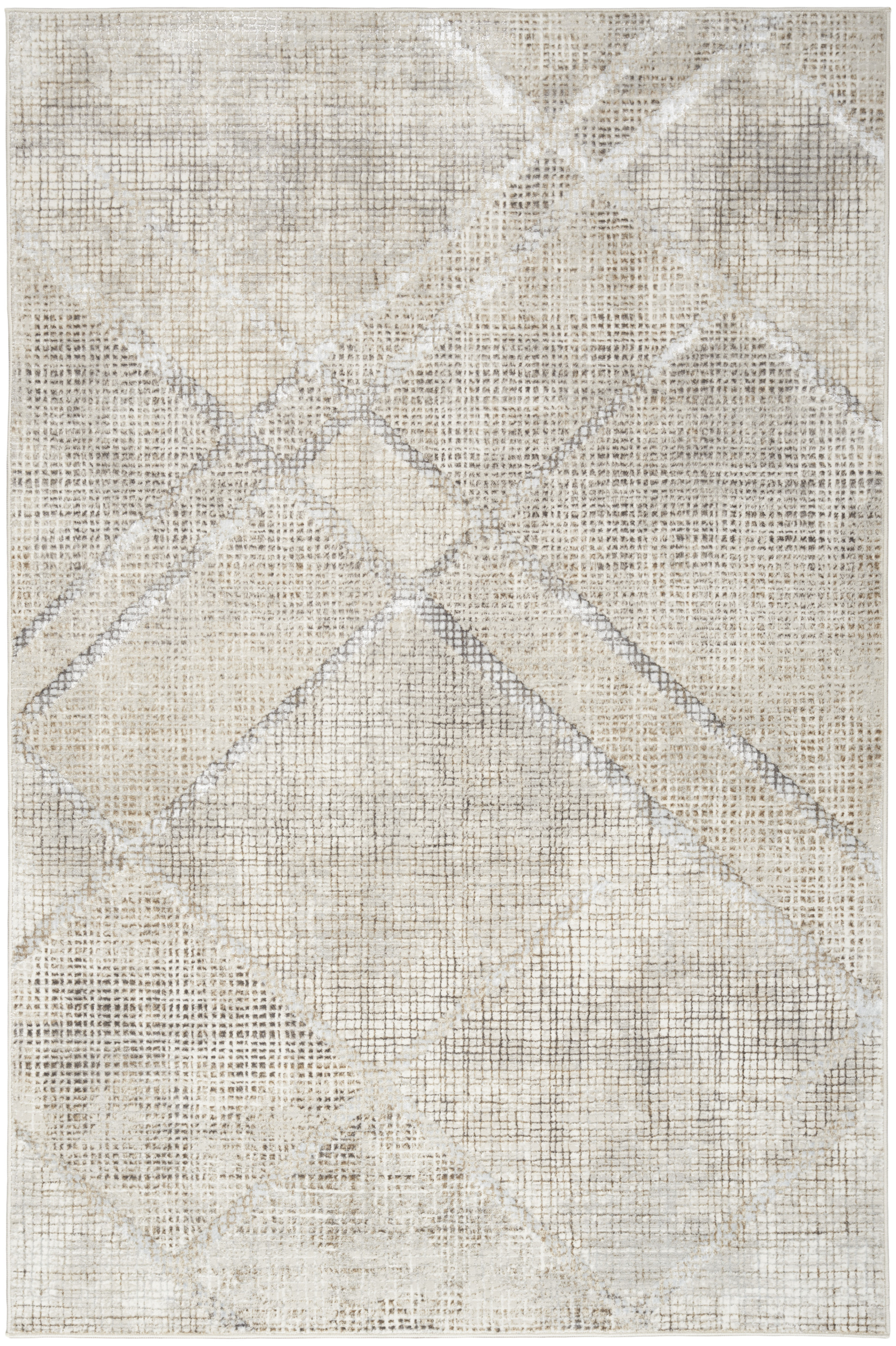 Nourison Sparkle 3'11" x 5'11" Grey Modern Indoor Rug