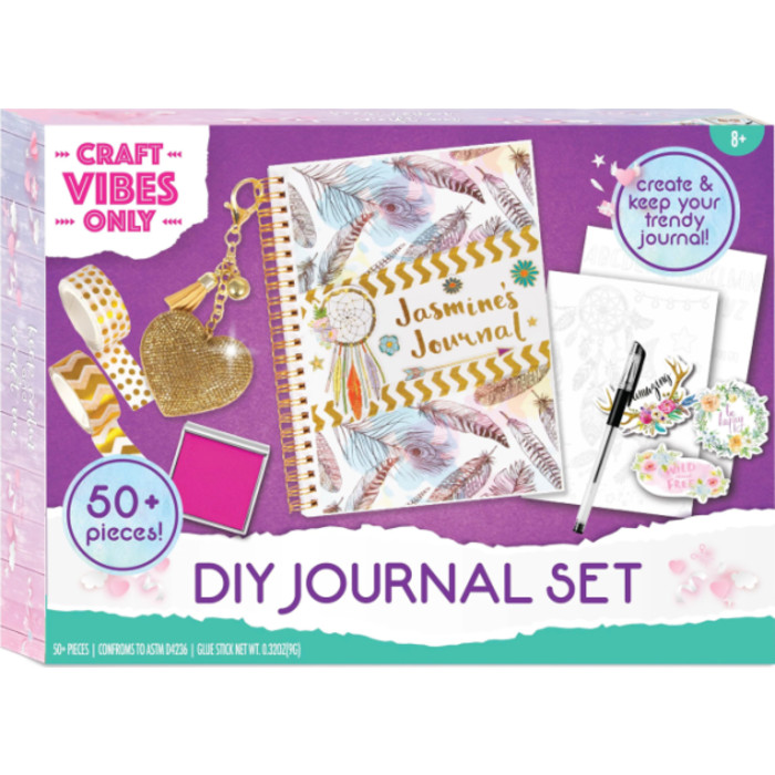 Good Vibes Journal DIY Set, 50+ Pieces