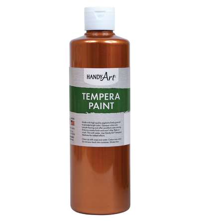 Handy Art® Metallic Tempera Paint, 16 oz., Copper