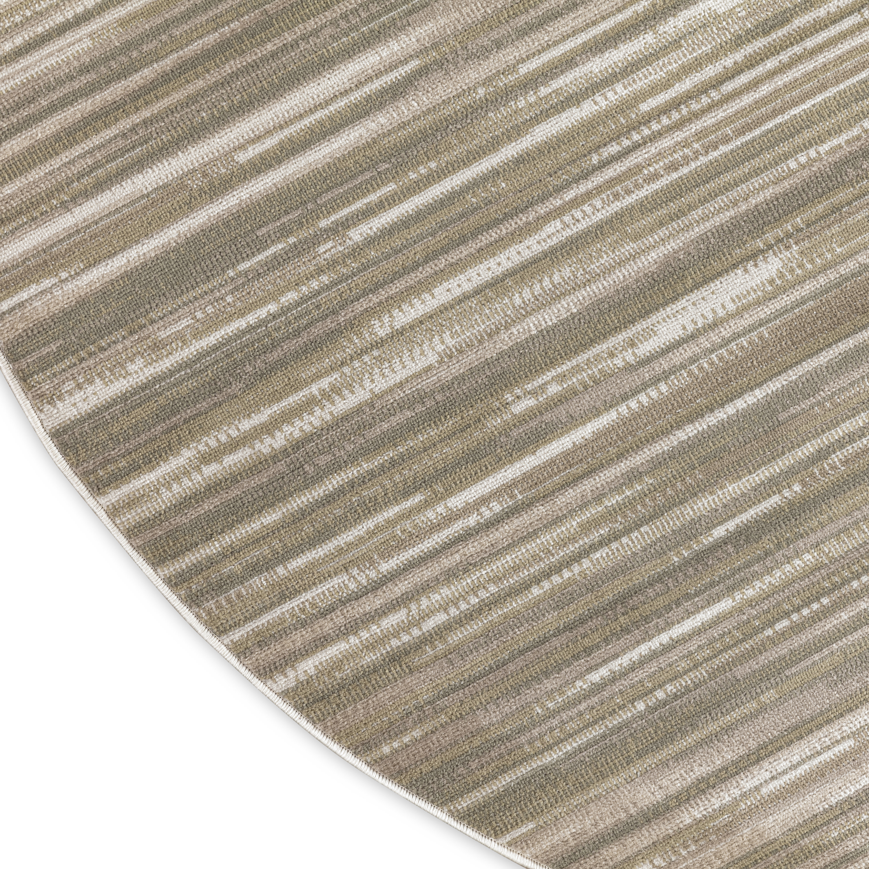 Nourison Jubilant 8' x Round Green Ivory Modern Indoor Rug