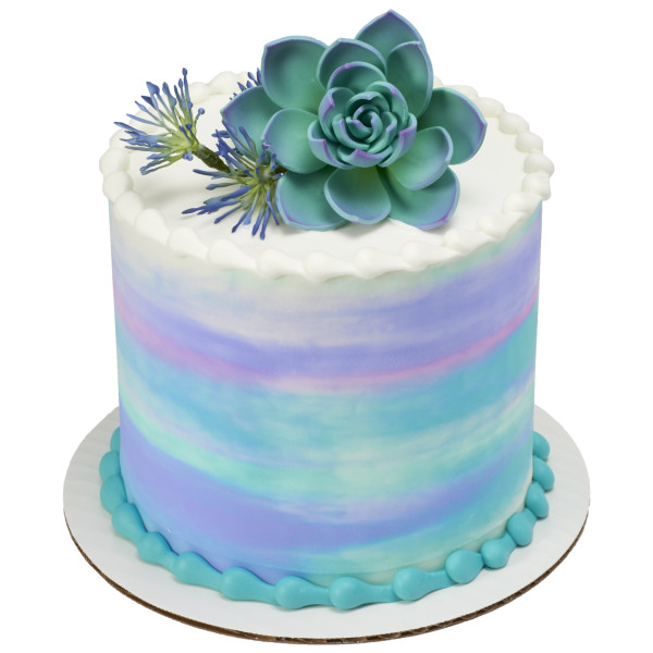 Purple Succulents Gum Paste Flowers