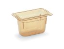 Half-size 4-inch-deep Super Pan® high-temperature plastic pan in amber