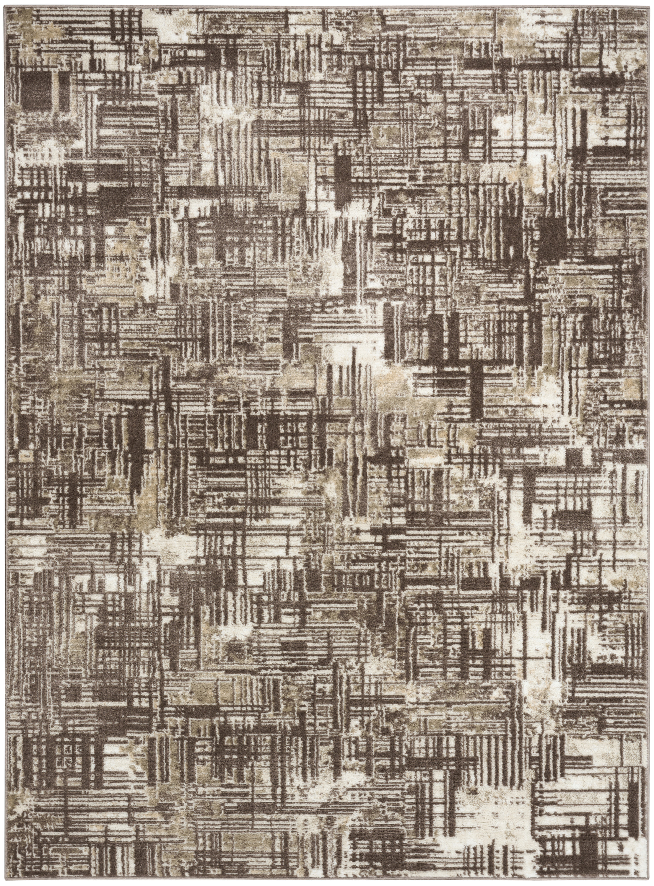 Nourison Dekor 4' x 6' Brown Modern Indoor Rug