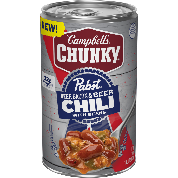 Pabst® Beef, Bacon & Beer Chili with Beans