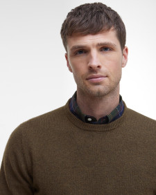 Essential Crew-Neck Jumper Willow Green