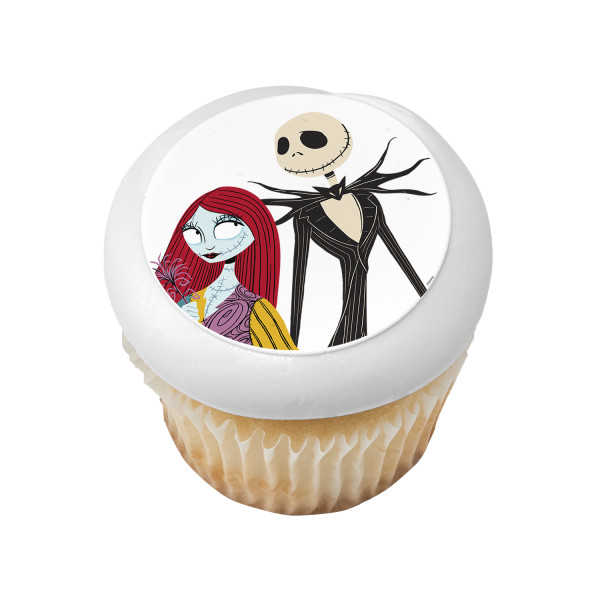 Disney Tim Burton's The Nightmare Before Christmas Jack Skellington & Sally PhotoCake® Edible Image®
