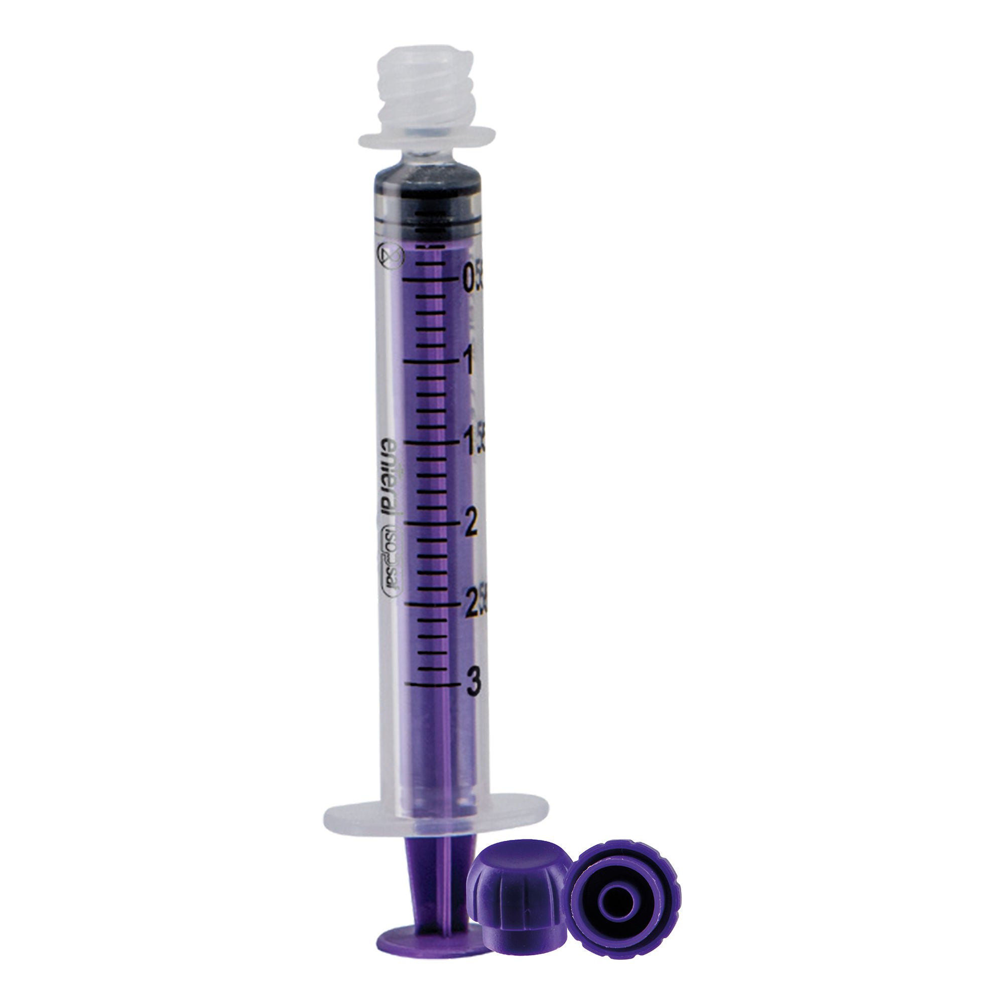 GBUK Group Ltd. SYRINGE, ENFIT LOW DOSE W/PUSHFIT CAP PUR 3ML (100/BX)