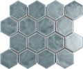 Vibes Steel 3″ Hexagon Mosaic Glossy