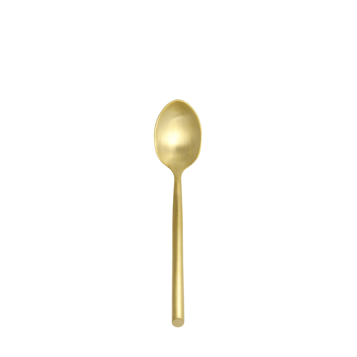 Capri Brushed Gold Large US Coffee Spoon 6.5"