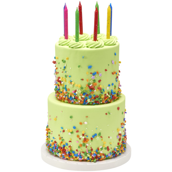 Glitter Assortment Smooth & Spiral Candles
