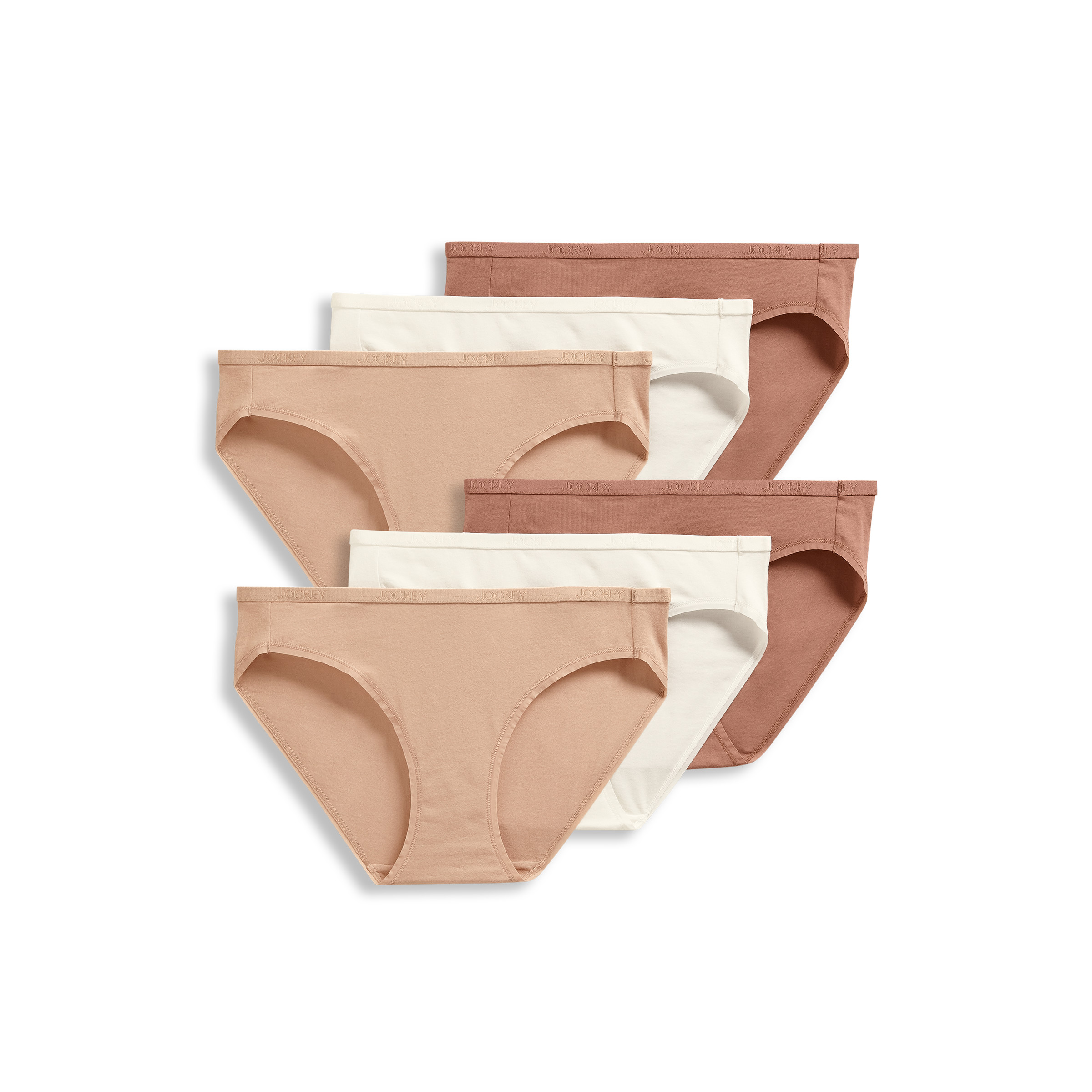 Jockey Women's Organic Cotton Stretch Logo Bikini - 6 Pack - Picture 2 of 16