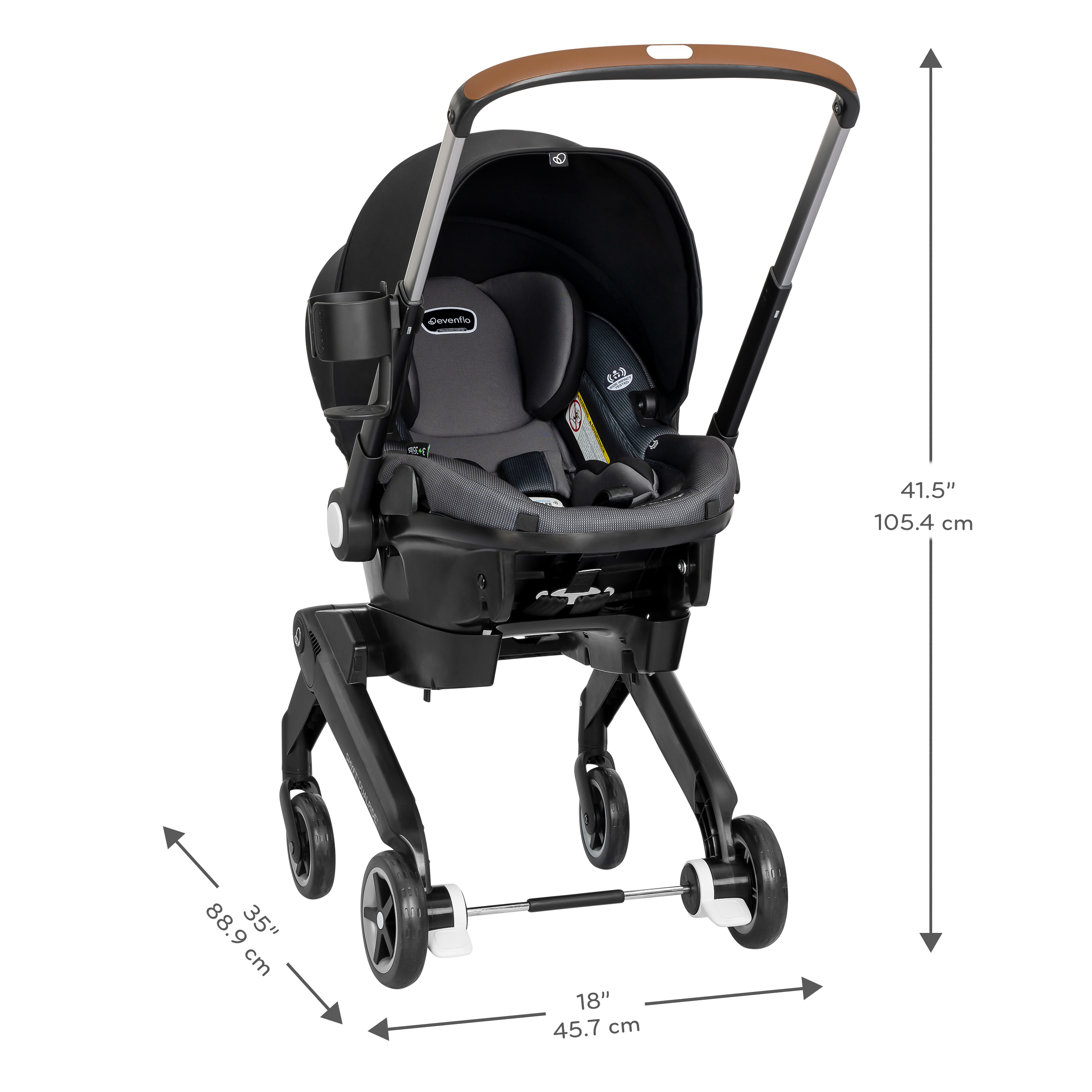 Shyft DualRide with Carryall Storage Infant Car Seat and Stroller Combo Specifications
