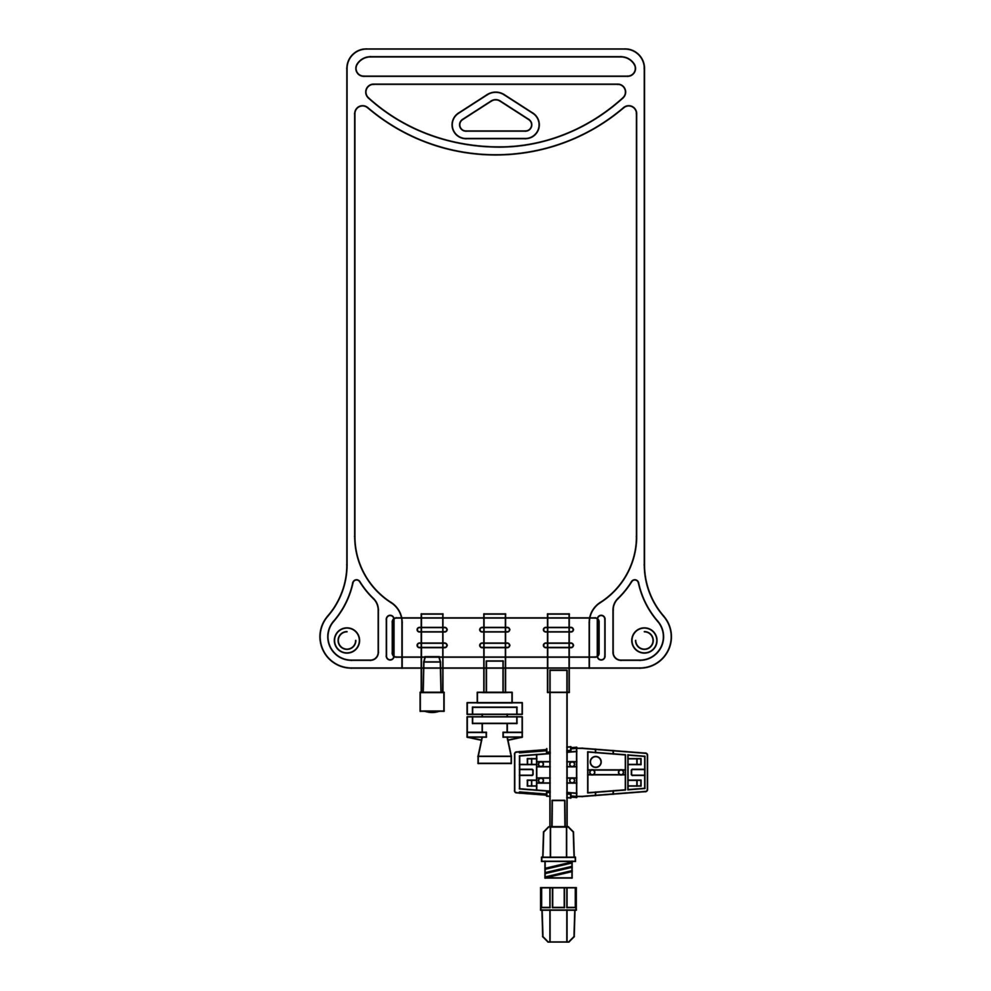 McKesson Brand BAG, EVA W/ FML CONN 500ML (50/CS)