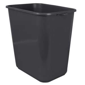 Impact, Soft-Sided, 7 gal, Plastic, Gray, Rectangle, Receptacle