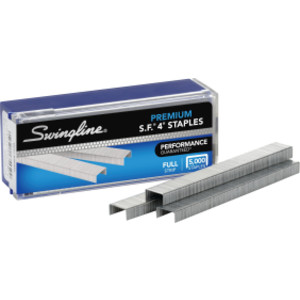 S.F.&reg; 4&reg; Premium Staples, 1/4" Length, 210 Per Strip, Box of 5000