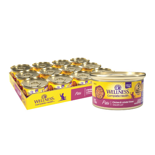 Wellness Complete Health Pate Chicken & Lobster Front packaging
