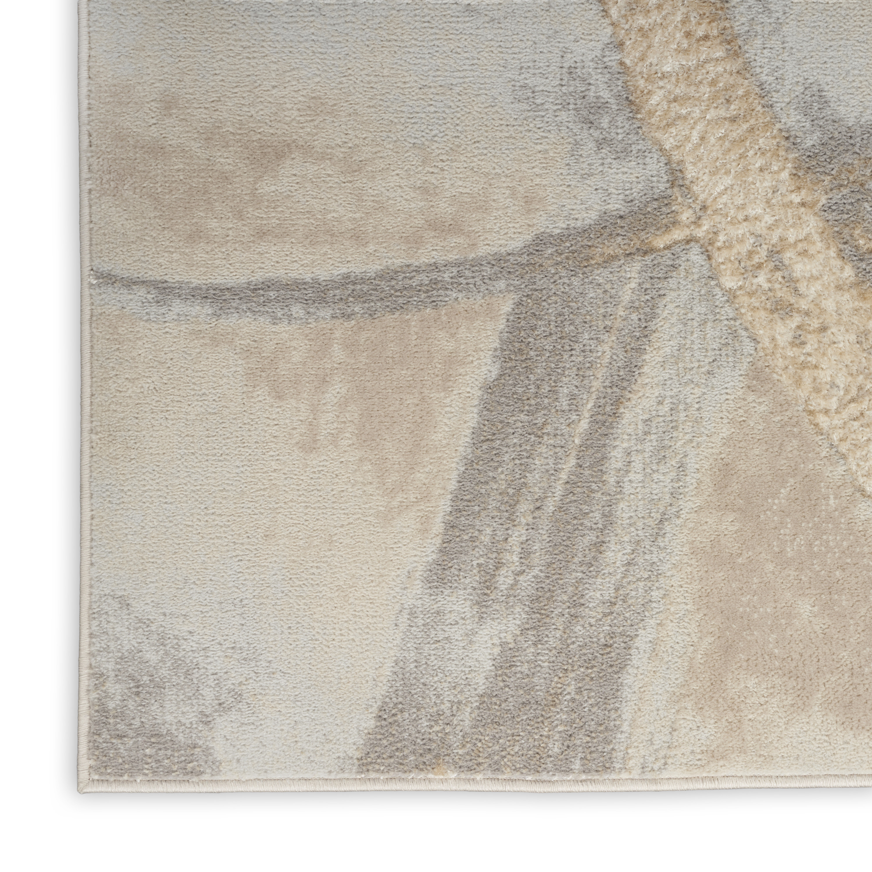 Nourison Splash 5'3" x 7'3" Beige Grey Modern Indoor Rug