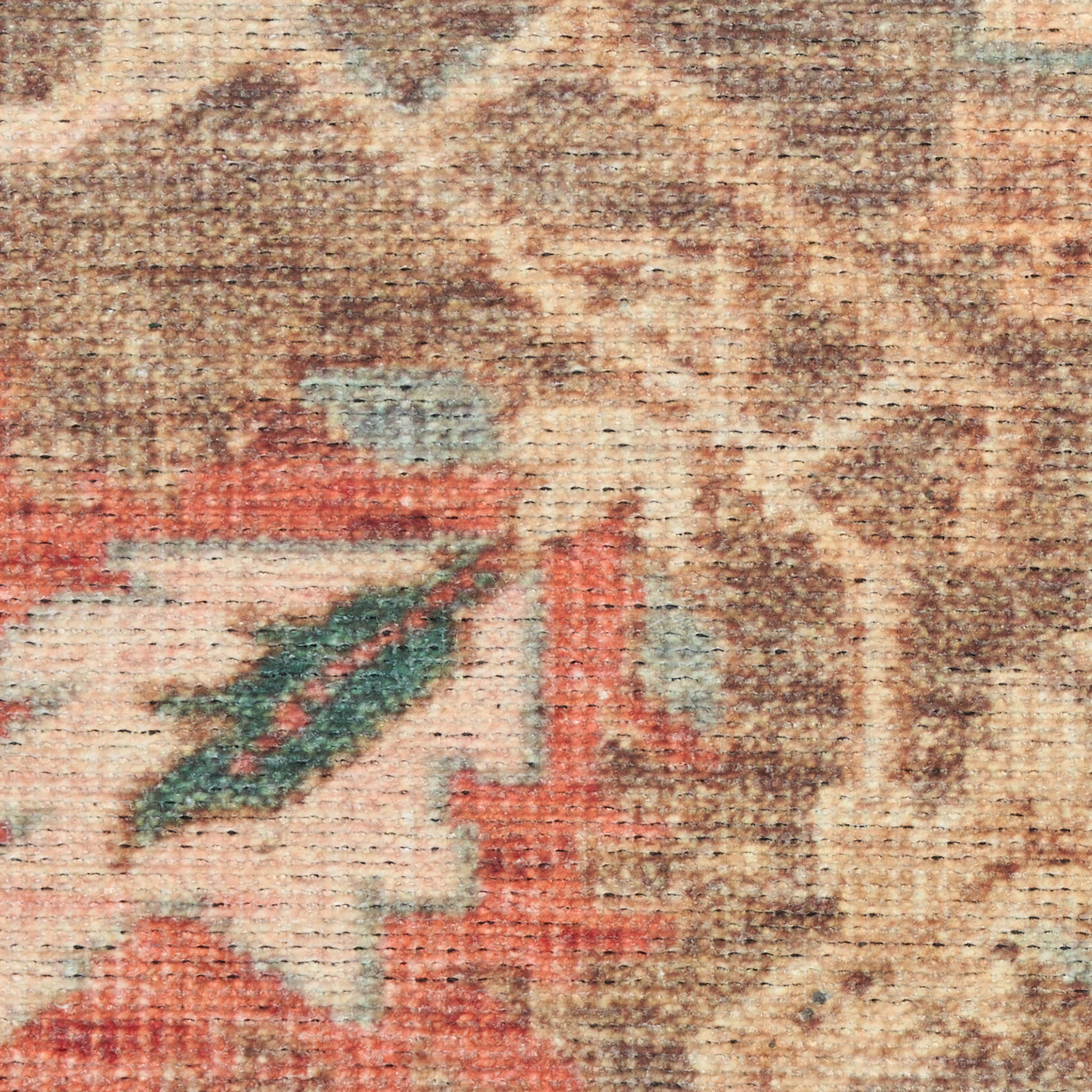 Nourison Vintage Washables 5'3" x 7'3" Taupe Multicolor Vintage Indoor Rug
