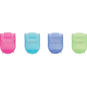 Wall Clips For Fabric Panels, Cool Colors, 40 Sheet Capacity, Pack of 50