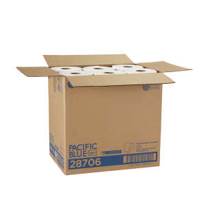 Georgia Pacific, Pacific Blue Basic, 350ft Roll Towel, 1 ply, White